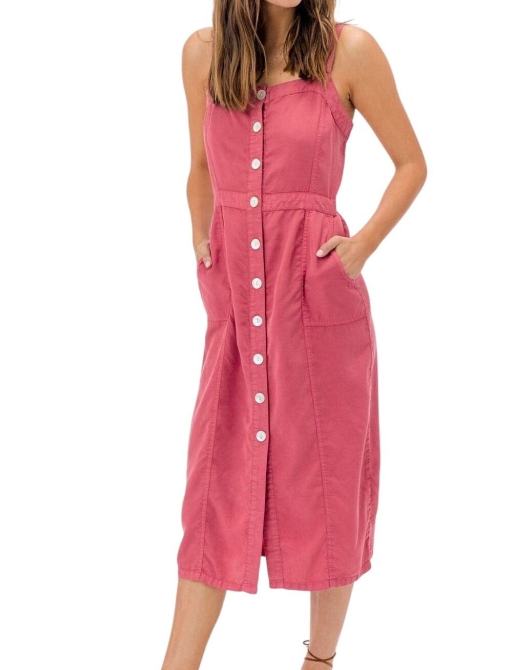 Lovestitch Cecelia Button Front Dress, M